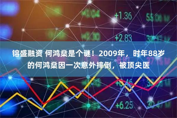 镕盛融资 何鸿燊是个谜！2009年，时年88岁的何鸿燊因一次意外摔倒，被顶尖医